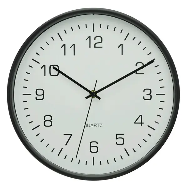 Ambia Home RÁDIEM ŘÍZENÉ HODINY, bílá, černá, 30 cm