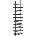 Boxxx REGÁL NA BOTY, černá, 45/174/30 cm