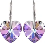 Levien Romantické náušnice Srdce Vitrail Light