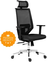 ANTARES Ergonomická kancelářská židle EDGE černá, sezení 8 hodin denně