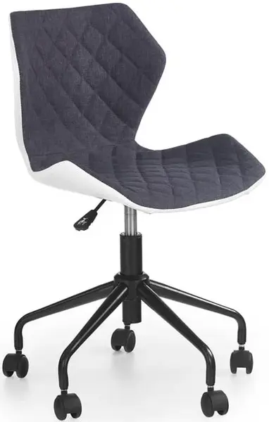 HALMAR Dětská židle MATRIX tmavě šedá, pro věk 7–14 let