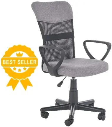 HALMAR Dětská židle TIMMY šedá, pro věk 7–13 let