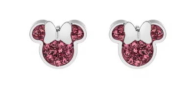 Disney Půvabné ocelové pecky se zirkony Minnie Mouse E600177RPL-B.CS