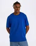 Tričko Organic Basics True Heavy Boxy Fit Tee Vibrant Blue
