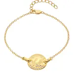 Hot Diamonds Pozlacený náramek s diamantem a topazy Jac Jossa Soul DL695