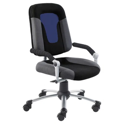 Stylife OTOČNÁ ŽIDLE PRO MLADÉ, antracitová, modrá, černá