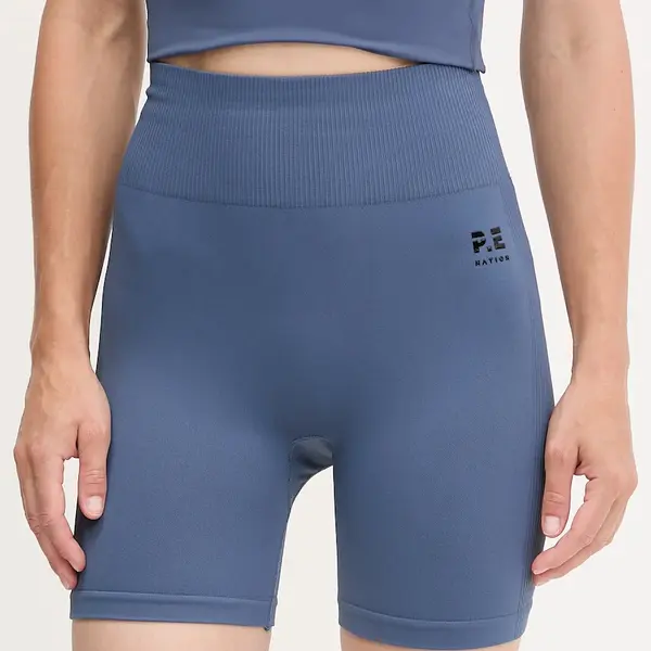 Tréninkové šortky P.E Nation Restore Seamless černá barva, high waist, 243S296