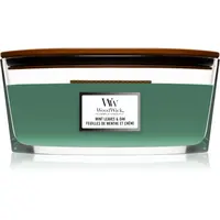 Woodwick Mint Leaves & Oak vonná svíčka s dřevěným knotem (hearthwick) 453,6 g