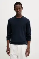 Bavlněný svetr Calvin Klein pánský, bílá barva, LV040BM343