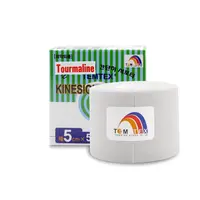 TEMTEX kinesio tape Tourmaline, bílá tejpovací páska 5cm x 5m
