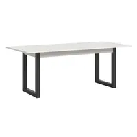 XXXL VÝSUVNÝ STŮL, bílá, 150-190/76/90 cm