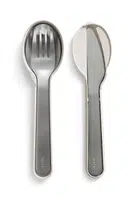 Sada příborů v pouzdře Lekue 17 cm 3-pack béžová barva