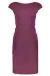 Klasické fialové pouzdrové šaty
