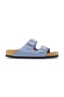 Kožené pantofle Birkenstock Arizona dámské, modrá barva, 1030864