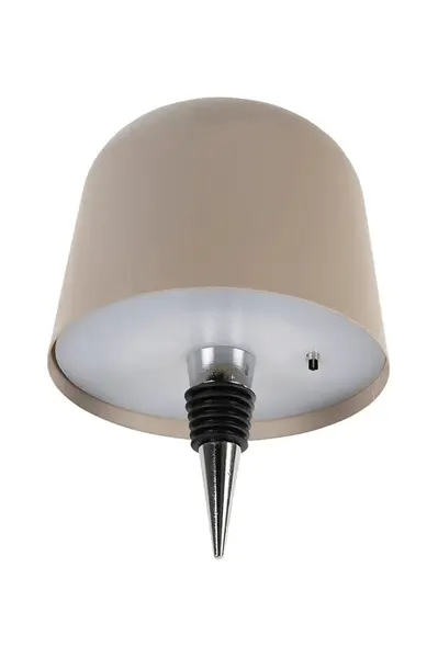 LED lampa na láhve Leitmotiv Bottle Lamp Cone Hat LED béžová barva