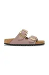 Nubukové pantofle Birkenstock Arizona Big Buckle