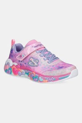 Dětské tenisky Skechers ETERNAL HEART LIGHTS růžová barva, 302696L
