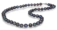 JwL Luxury Pearls Náhrdelník s pravými kovově modrými perlami JL0265