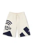 Dětské bavlněné šortky Kenzo Kids béžová barva, K61116
