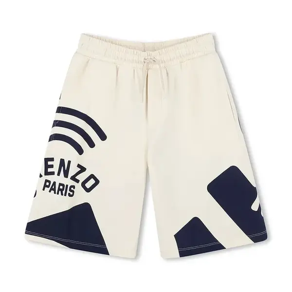 Dětské bavlněné šortky Kenzo Kids béžová barva, K61116
