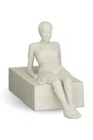 Dekorativní figurka Kähler The Attentive One 13 cm bílá barva