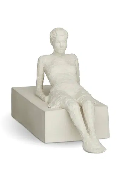 Dekorativní figurka Kähler The Attentive One 13 cm bílá barva