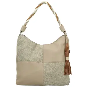 Dámská kabelka na rameno tmavě béžová - Coveri Delfina