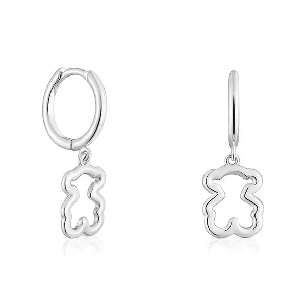 Stříbrné náušnice Tous NEW SILUETA