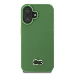 Zadní kryt Lacoste Iconic Petit Pique Woven Logo MagSafe pro Apple iPhone 16, zelená