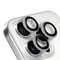 OBAL:ME ochrana čoček pro Apple iPhone 15 Pro/15 Pro Max, white titanium