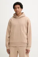 Mikina adidas ALL SZN pánská, béžová barva, s kapucí, hladká, JX5091