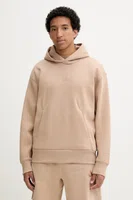 Mikina adidas ALL SZN pánská, béžová barva, s kapucí, hladká, JX5091