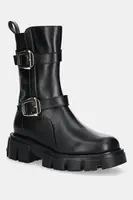 Kožené kotníkové boty Love Moschino