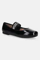 Kožené baleríny Love Moschino černá barva, JA11071G1NII0000