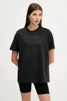 Bavlněné tričko Vans dámské, černá barva, VN000RANBLK1