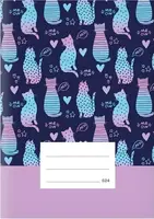 Školní sešit LUX A5 524, Kočky