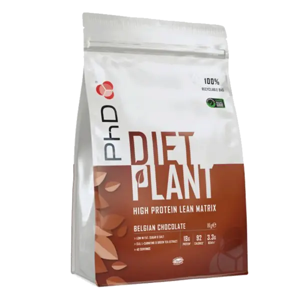 PhD Nutrition Diet Plant Protein 1000g - belgická čokoláda