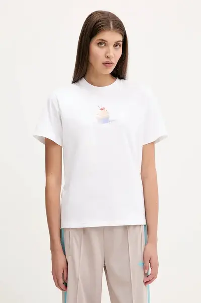 Bavlněné tričko adidas Coquette