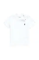Bavlněné dětské tričko Polo Ralph Lauren bílá barva, 320832904033