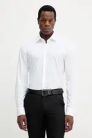 Košile BOSS pánská, bílá barva, slim, s italským límcem, 50545163