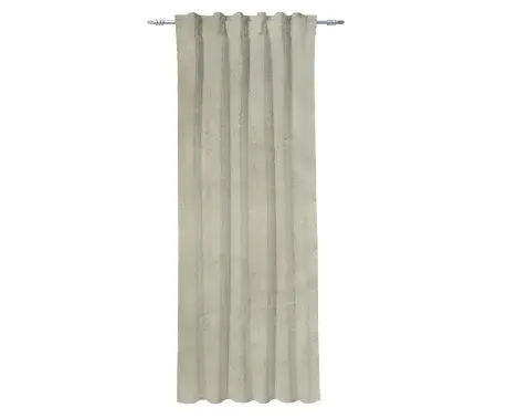 Záves Nantes 140x245 cm, béžová zamatová štruktúra%