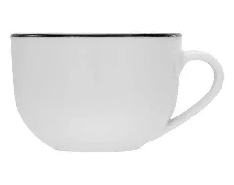 Šálka Luna Black Line 200 ml, biely%