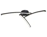 Stropné LED osvetlenie Tansy 60 cm, čierne%