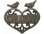 Nástenná dekorácia Welcome, litina%