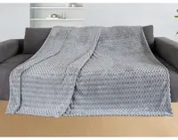 Deka Cashmere touch Big Dots 220x240 cm, strieborná%
