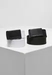Canvas belt Kids 2-Pack black+white