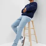 Svetlomodré pánske slim fit rifle GAP GapFlex