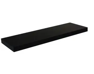 Nástenná polica Basic 90 cm, čierna%