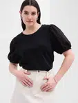 Tričká s krátkym rukávom pre ženy GAP - čierna