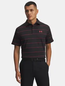 Pánské tričko Under Armour UA Playoff 3.0 Stripe Polo-BLK - Pánské